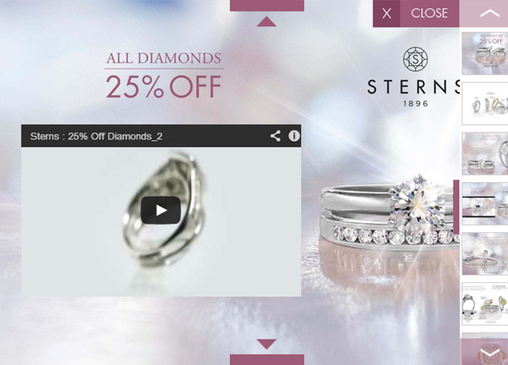 Techsys Digital | Mobile | Sterns | 25 Percent Off Diamonds