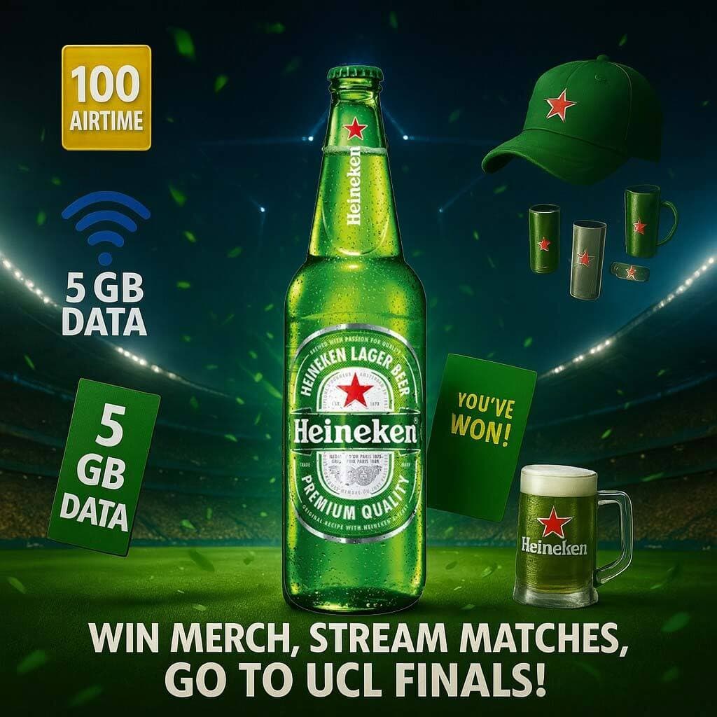 Heineken UCL 2025 WhatsApp campaign interface